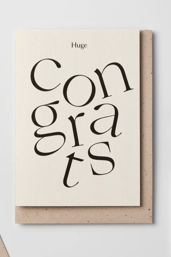 Huge Congrats Greetings Card