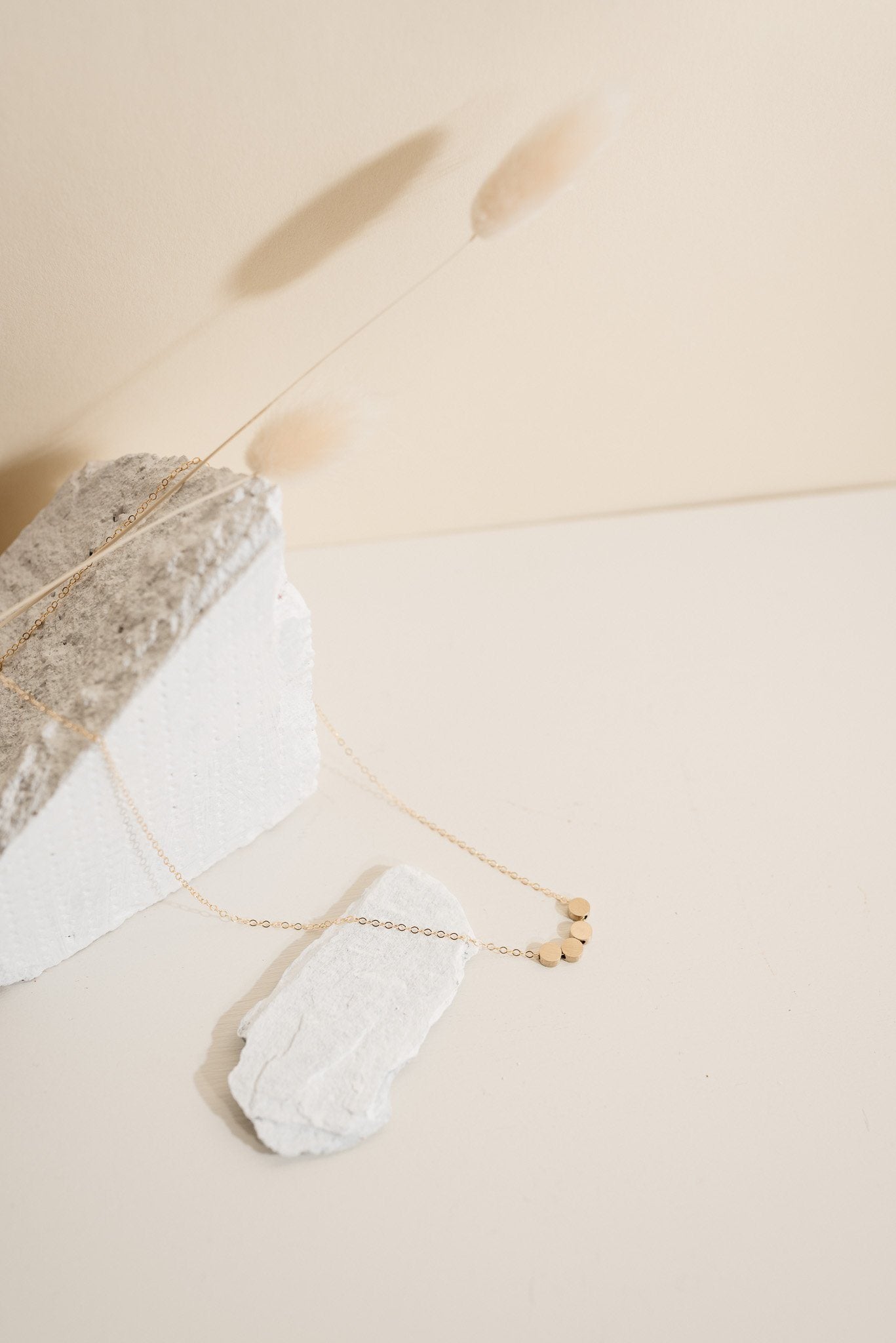 Circle Brass Bead Necklace (Gold) Necklace Fawn and Rose 