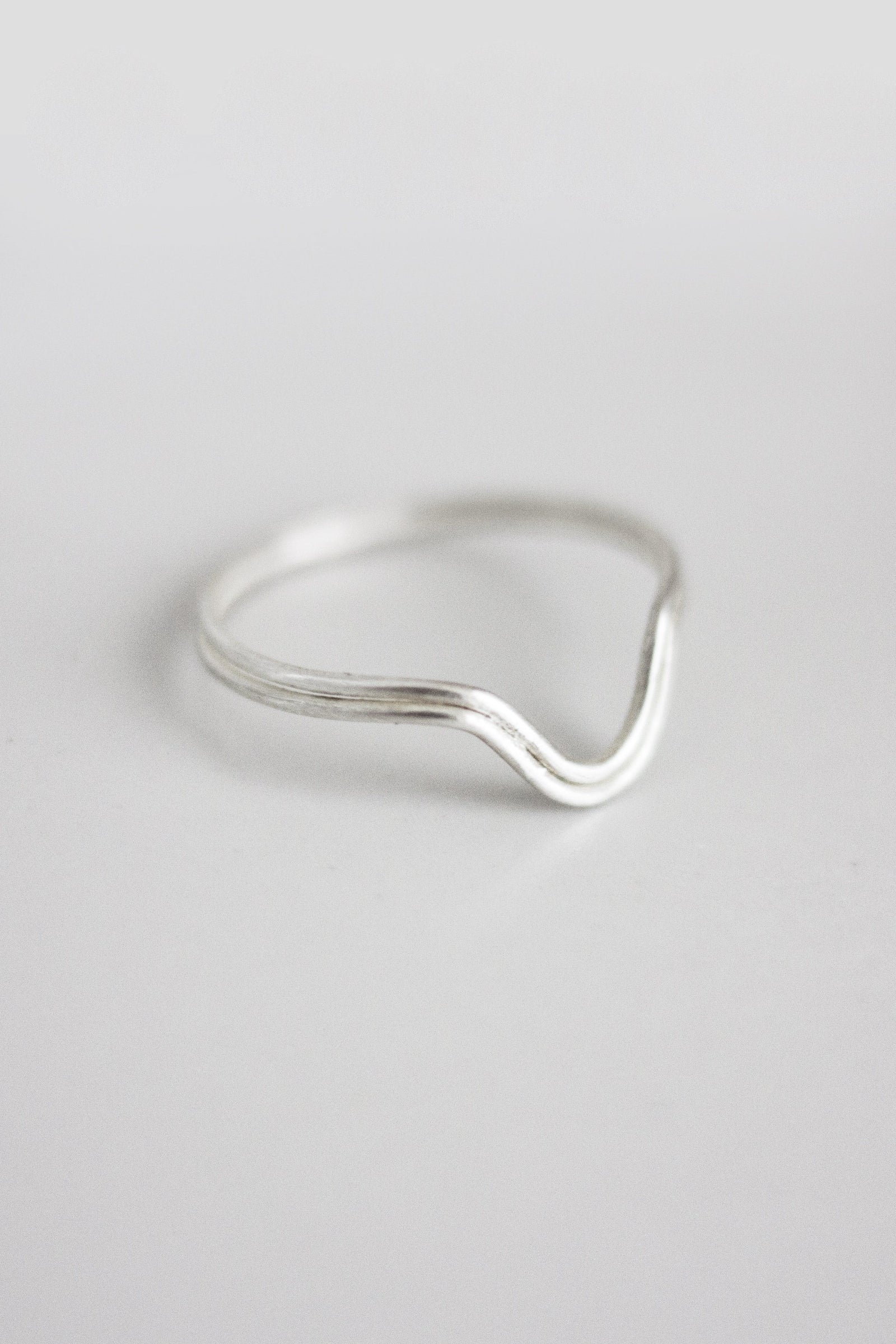 Curved Layered Ring Ring Fawn and Rose 