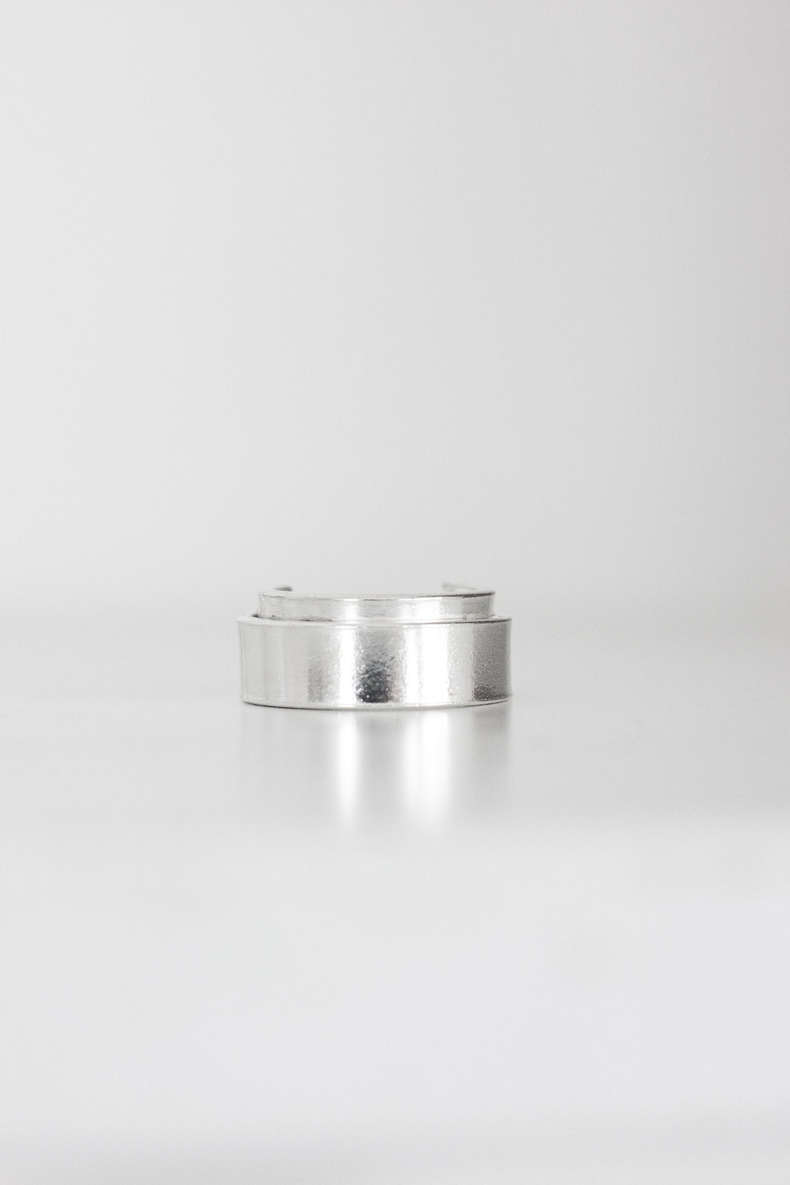 Sterling Silver Double Hoop Studs Earrings Fawn and Rose 