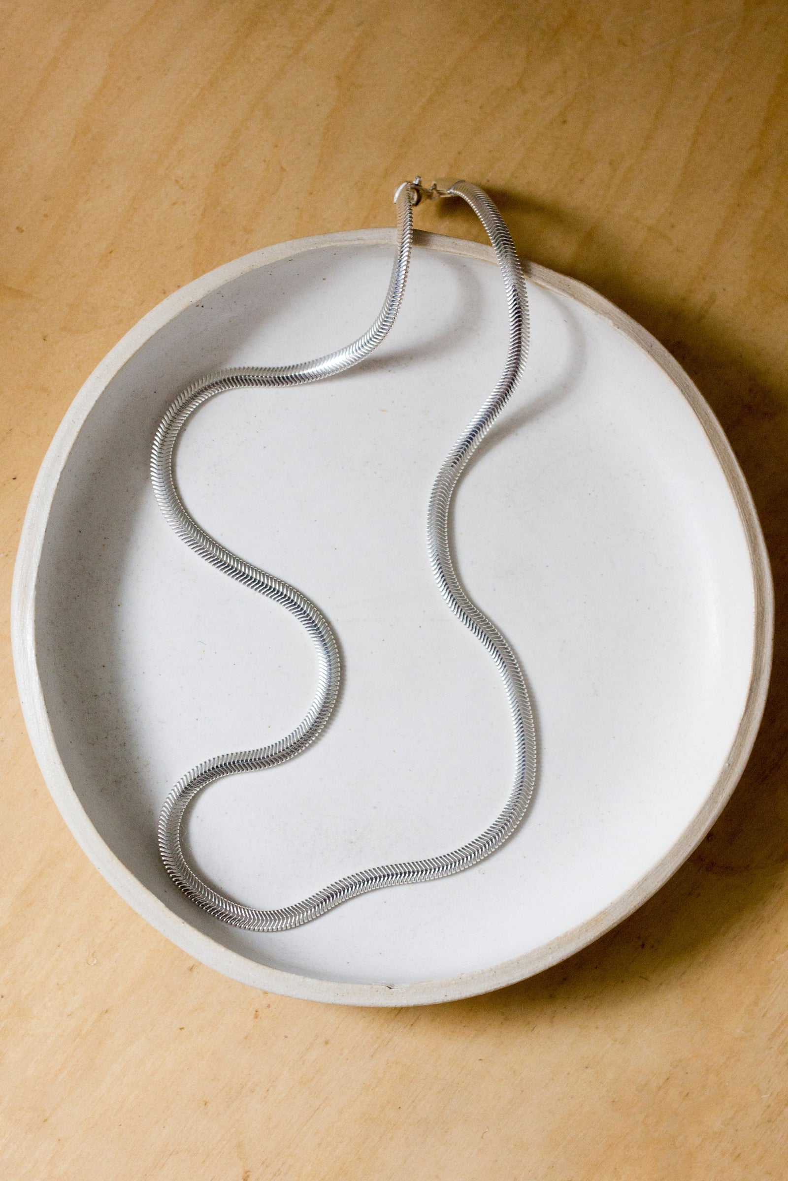 Flat Snake Chain Necklace Necklace Fawn and Rose 