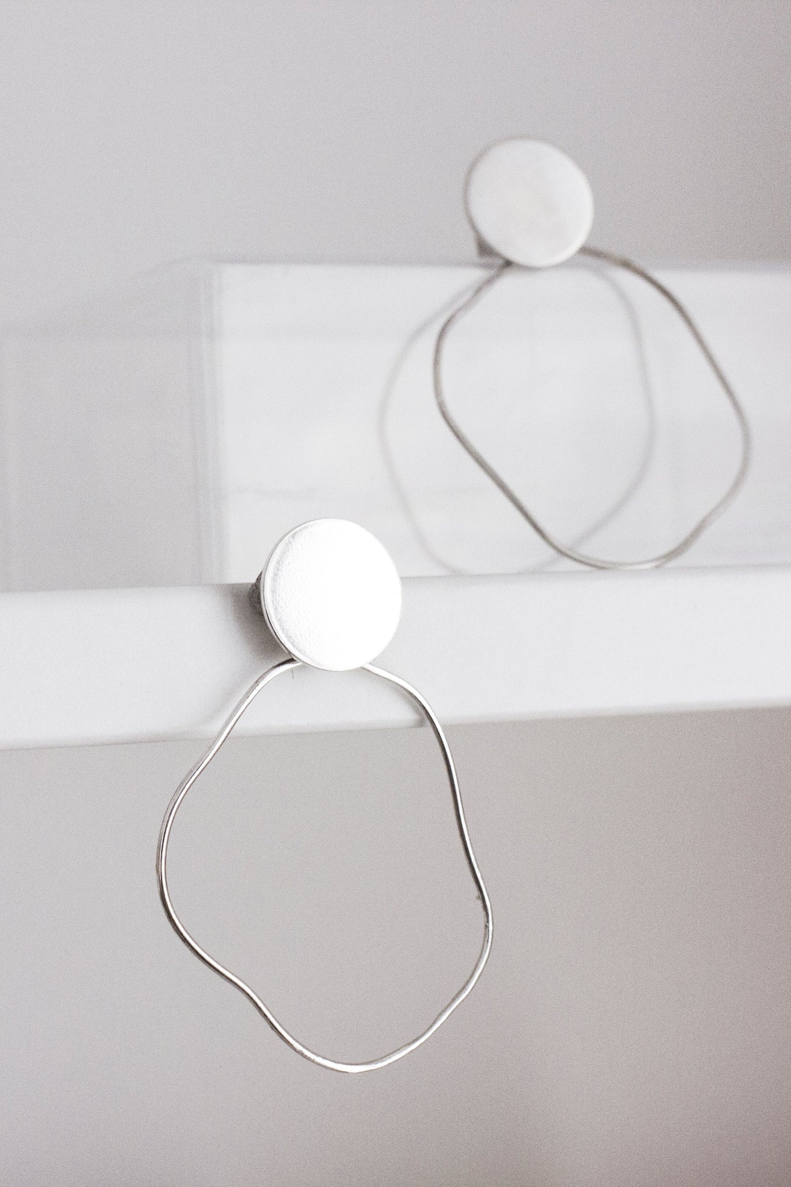 Freeform Double Circle Earrings Earrings Fawn and Rose 