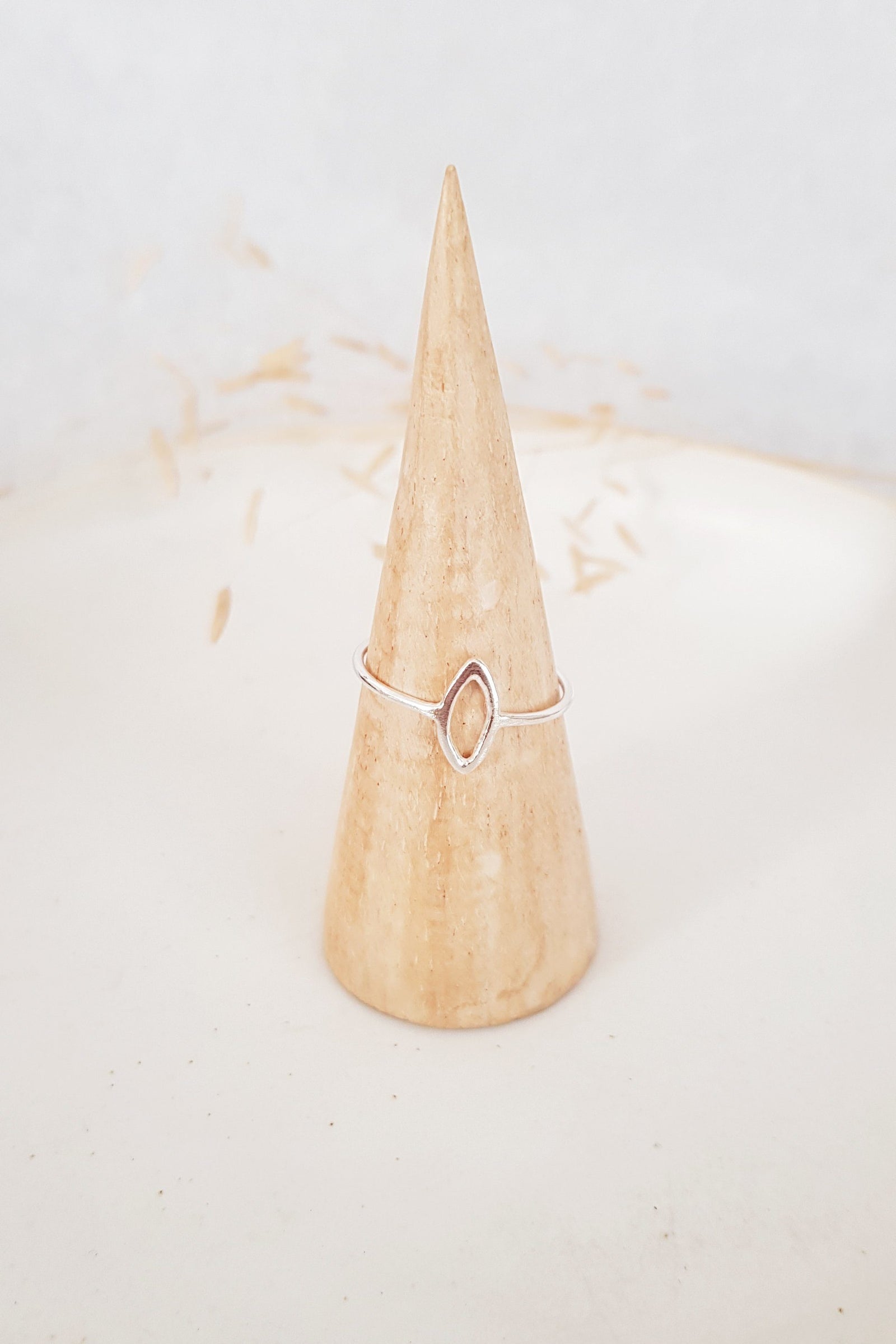 Sterling Silver Oval Ring (SECONDS) Fawn and Rose 