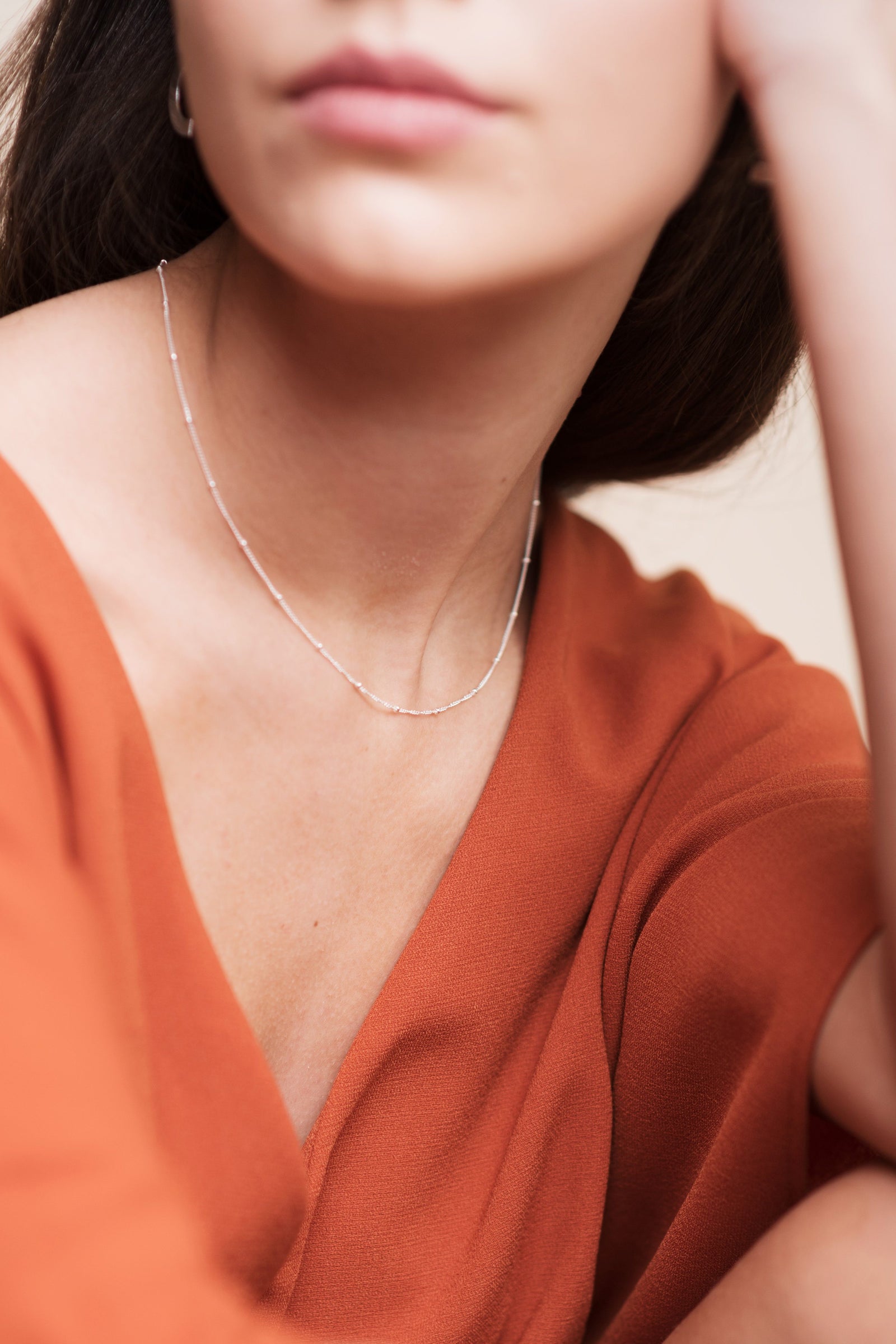 Satellite Chain Necklace (Silver - Gold) Necklace Fawn and Rose 