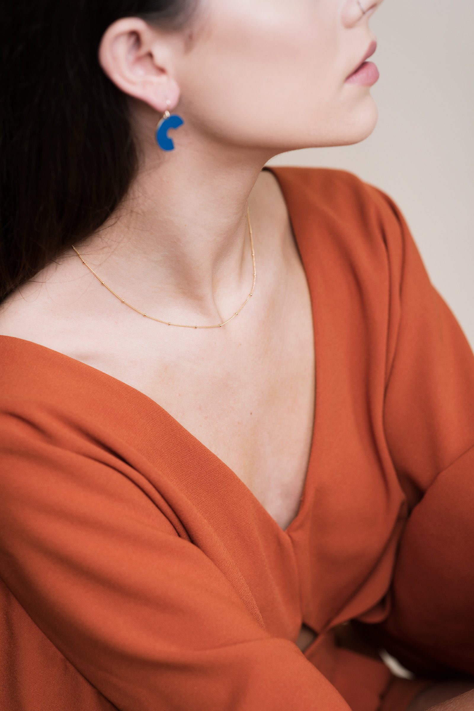 Satellite Chain Necklace (Silver - Gold) Necklace Fawn and Rose 